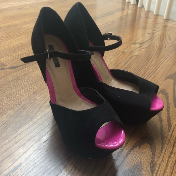 Forever 21 Shoes Forever 2 Slim Wedge Heels Poshmark